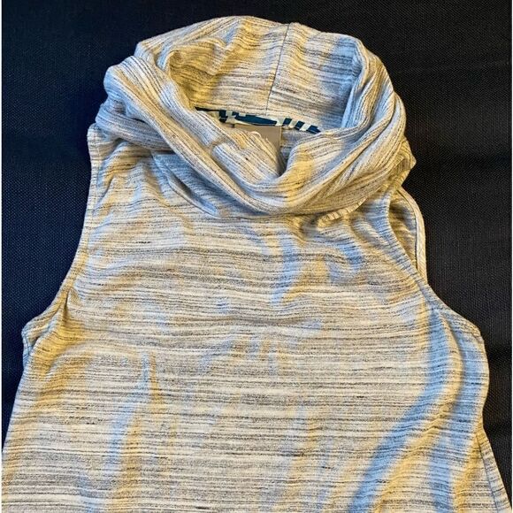 ANTHROPOLOGIE DOLAN Charente Sleeveless Top Gray White Women’s Size Small - Picture 4 of 6